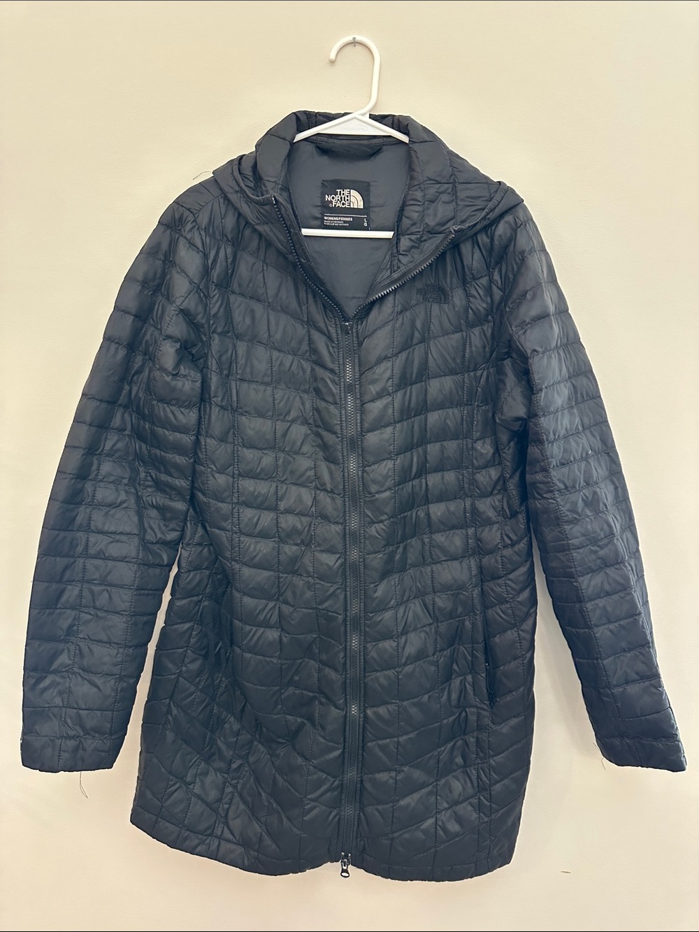 The North Face Women's Black Long Quilted Puffer Coat